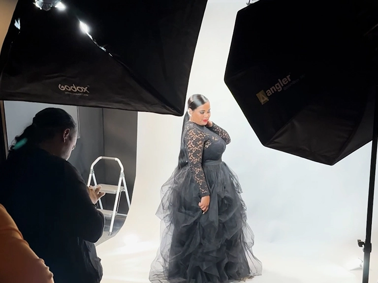 Área de fotografía del estudio